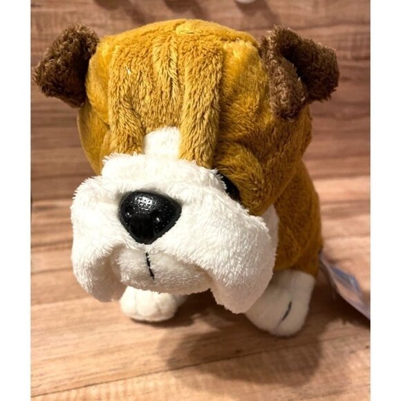 Webkinz Ganz Bulldog Plush Toy Brown & White Stuffed Animal About 8" - Picture 3 of 12